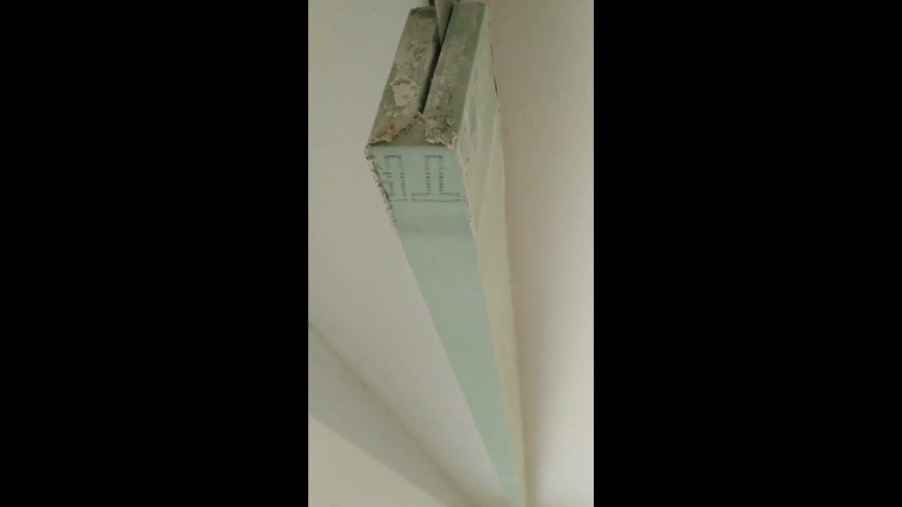 Фрезеровка и монтаж ниши под карниз.