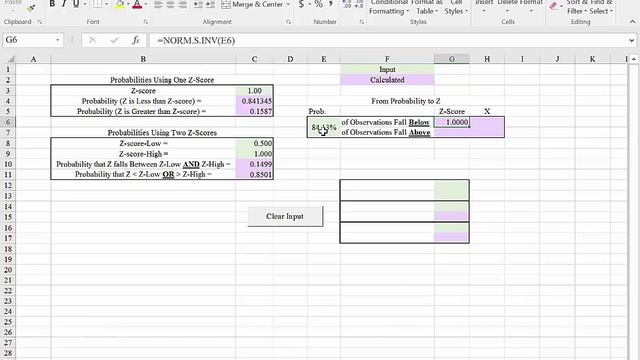 Excel 2016 from Probability to Z-Score смотреть онлайн