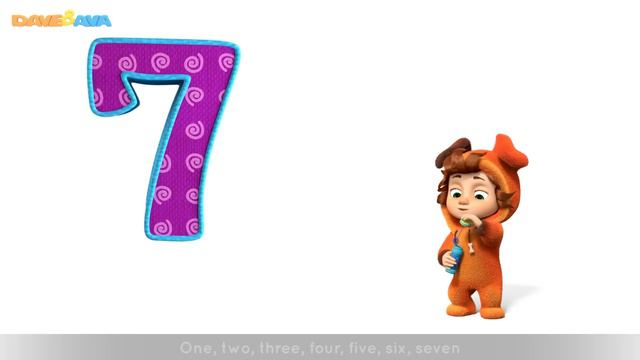 Number Song | Number Train 1 to 10 | Counting Song and Nursery Rhymes from Dave and Ava смотреть онлайн