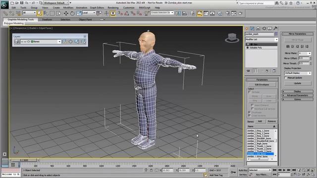 Skinning a Character in 3ds Max - Part 1 - First Pass смотреть онлайн