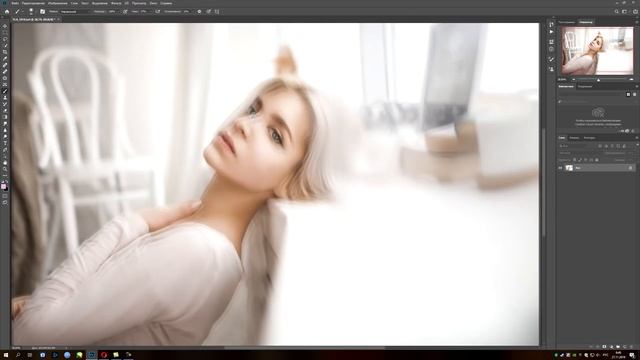 Ретушь портретной фотографии в Фотошопе смотреть онлайн