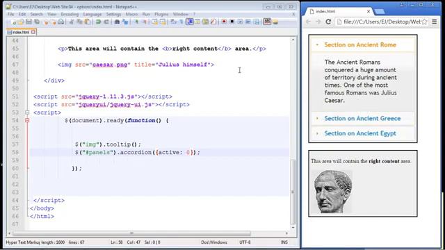 36 jQuery Tutorial for Beginners 36 Accordion options Part 2 | Computer Monk 🔴 смотреть онлайн