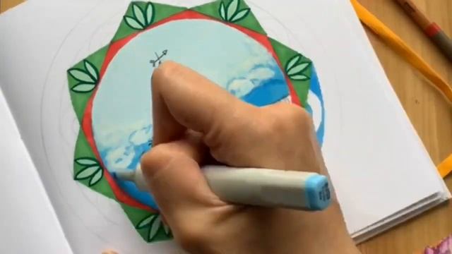 Маяк маркерами и карандашами смотреть онлайн