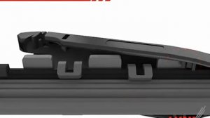 Установка щетки стеклоочистителя, крепление Push Button 19