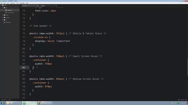 Responsive Design in Arabic #06 - Create Visible Hidden Classes Part 1 смотреть онлайн