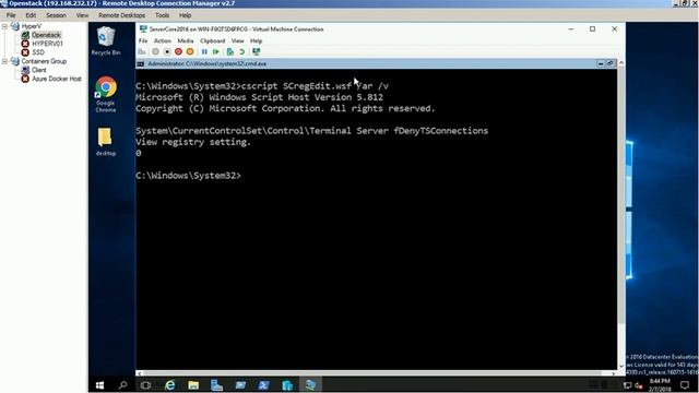 Steps to access the Windows Server Core through Remote Desktop смотреть онлайн