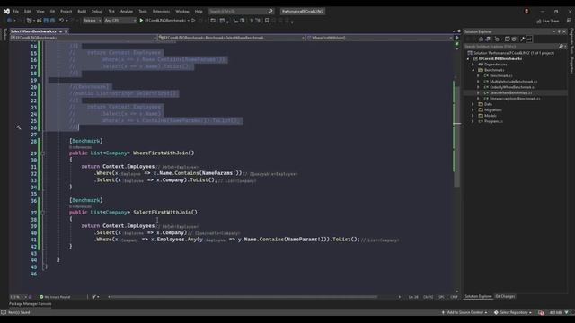 Escrevendo consultas de melhor desempenho com LINQ no EF Core 6.0 смотреть онлайн