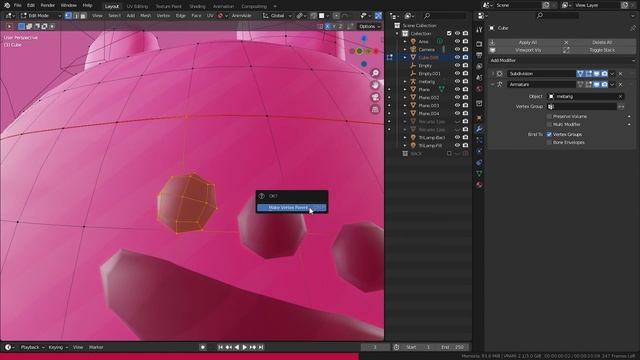 Emparentar a superficie, ¡pega objetos solidos a tus personajes sin Weight Paint! en blender 3.0! смотреть онлайн
