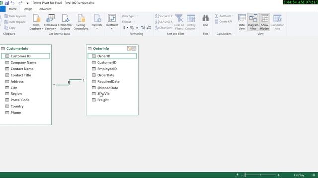 Session102 - How to Create Relationship in Excel Power Pivot Data Model - One to Many смотреть онлайн