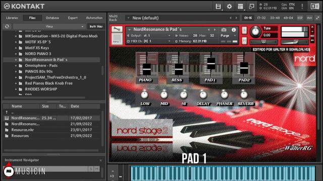Nord Resonance Piano + Pads | Nord Piano 3 | Kontakt 6 смотреть онлайн