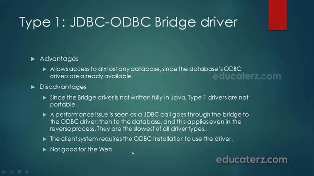 Java Programming Tutorial - 37 JDBC: JDBC Architecture, Types of Drivers смотреть онлайн