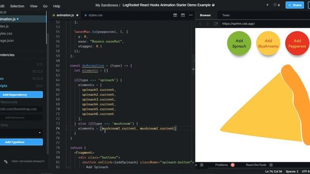 React Hooks animations смотреть онлайн