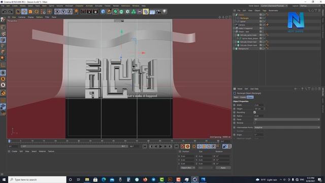 Basic 3D Text in Cinema 4D ( Free project template) មូលដ្ឋានគ្រឹះនៃការបង្កើតអក្សរ3d ក្នុងC4D смотреть онлайн