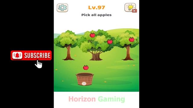 Tricky Brain Story Dop Puzzle LEVEL 97 Pick all apples - New Update Gameplay Walkthrough Android IO смотреть онлайн