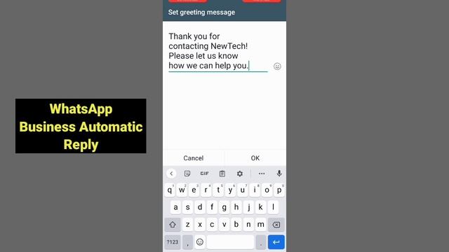 WhatsApp Business Auto-reply Setting || How to set auto reply on whatsapp business 2023 смотреть онлайн