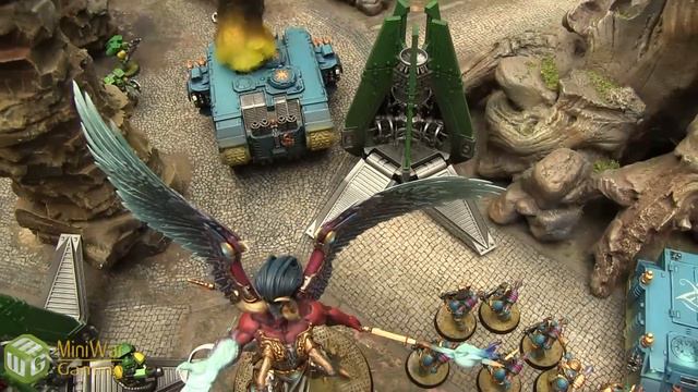 Thousand Sons vs Ultramarines Warhammer 40k Battle Report Reign of Chaos Ep 3 смотреть онлайн
