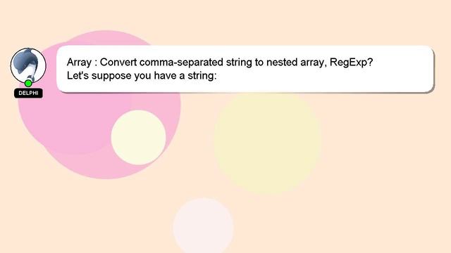 Array : Convert comma-separated string to nested array, RegExp? смотреть онлайн