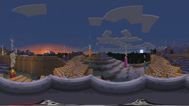 Minecraft 360 vr roller coaster- Knights' roller coaster\ Майнкрафт 360° VR - рыцарские горки смотреть онлайн