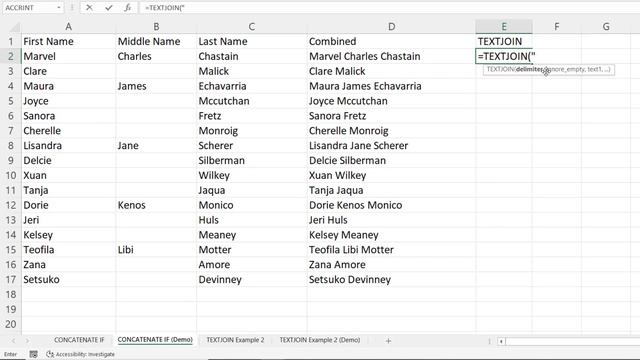 Concatenate IF | TEXTJOIN IF | Concatenate IF Cell Contains Text | Concatenate with IF Condition смотреть онлайн
