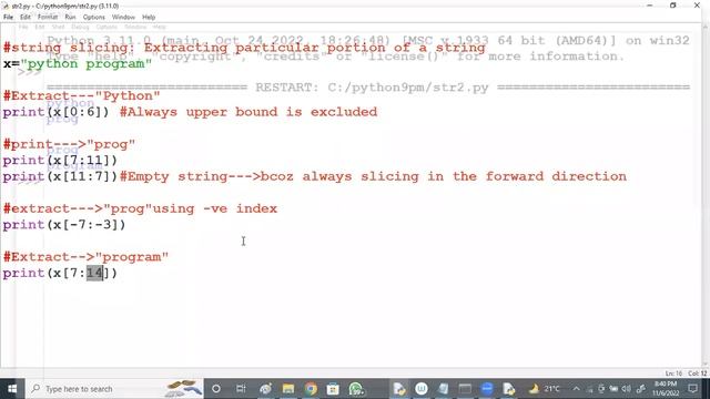 PYTHON tutorials || Demo - 4 || by Mr. Vijay On 06-11-2022 @8PM IST смотреть онлайн