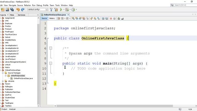 Online First lecture of java смотреть онлайн