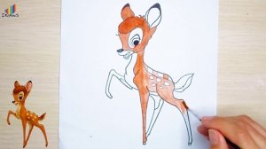 Как нарисовать "Бемби"how to draw "Bambi"