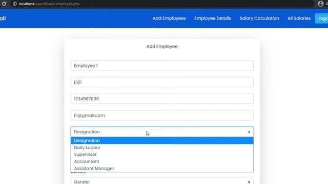 Payroll DBMS Mini Project Using PHP | MySQL смотреть онлайн