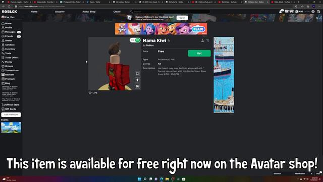 [LIMITED TIME] How to get the MAMA KIWI for FREE!! (ROBLOX) смотреть онлайн