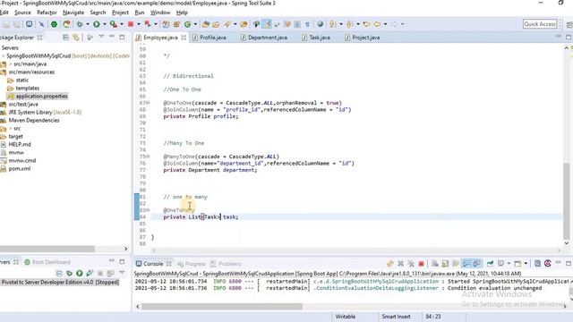 Using Spring Boot, JPA, Hibernate Bidirectional Mapping Part 3 | CodeWithNaval смотреть онлайн