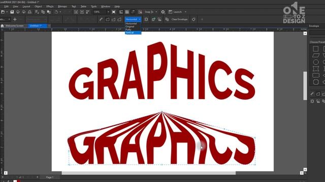 Envelope Tool in Corel Draw 2021 | Class # 28 | Urdu / Hindi - One To Z Design смотреть онлайн
