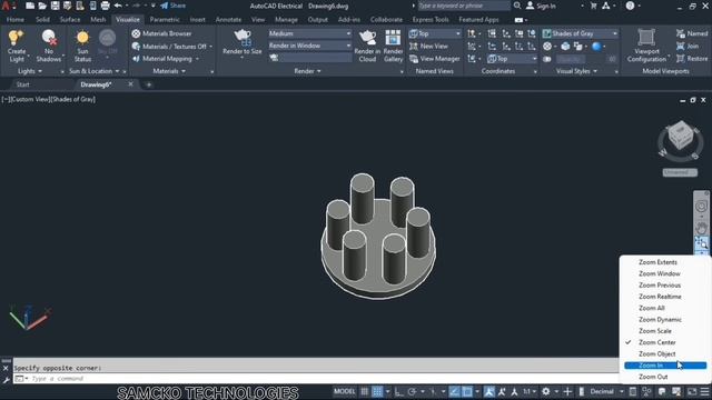 AutoCAD 2022 3D Navigation bar,steering wheel, zoom &orbit Tools|PART-6|AutoCAD 3D tutorial in Tami смотреть онлайн