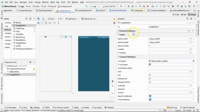 Add a Button to a Recycler View in Android Kotlin смотреть онлайн