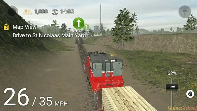 Trainz Simulator 3 Wood Transport - Cargo Train Driving - Android Gameplay #3 смотреть онлайн