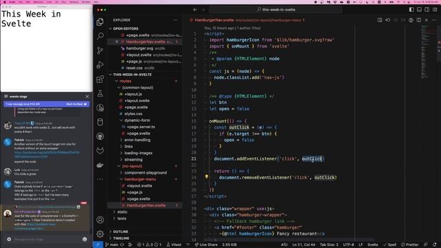 This Week in Svelte (2023 June 16) - Svelte 4 next.1, how to create a hamburger menu, group layouts смотреть онлайн