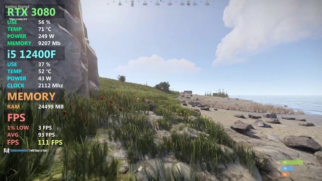RUST | RTX 3080 | Max Settings! + i5 12400F смотреть онлайн