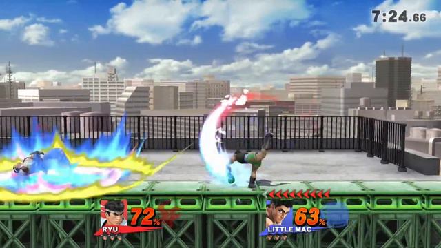 Smash Bros. For wii U Casuals | NyanNinja (little Mac) VS Final (Roy, Ryu) смотреть онлайн