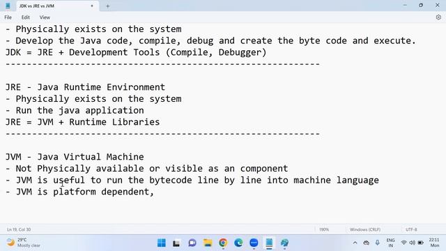 7 | Core Java | JDK vs JRE vs JVM | Java Development Kit, Runtime Environment, Virtual Machine смотреть онлайн