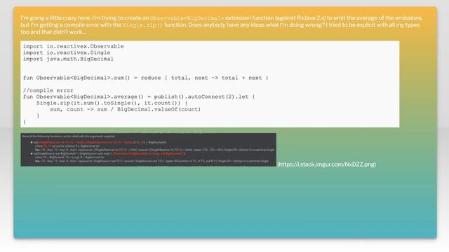 Kotlin and RxJava - Why is my Single.zip() not compiling? смотреть онлайн
