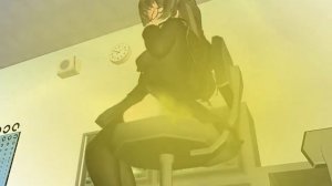 【MMD】Glasses giri  fart machine-gun