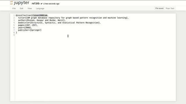BibTex In Jupyter смотреть онлайн