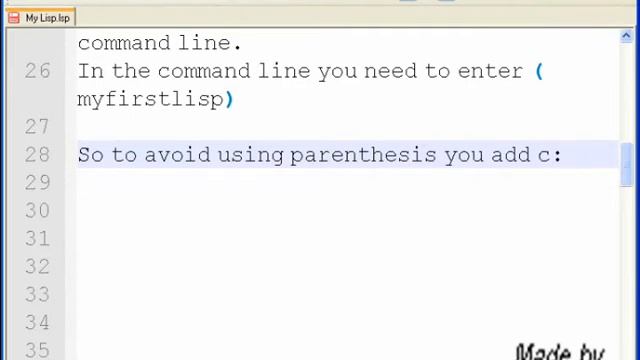 Intro in Lisp part1 Autocad смотреть онлайн