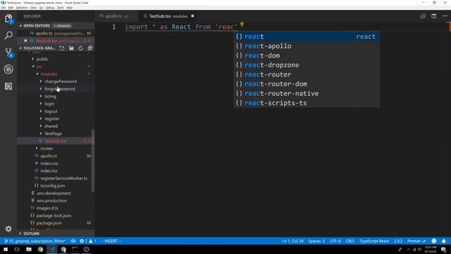 GraphQL Subscriptions in React with Apollo - Part 56 смотреть онлайн