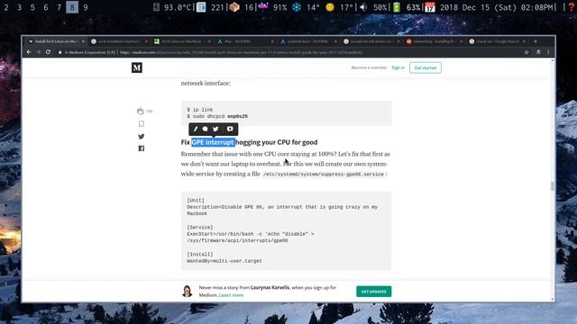 Arch Linux Installation on Macbook Tips (With Larbs, thx Luke Smith) смотреть онлайн