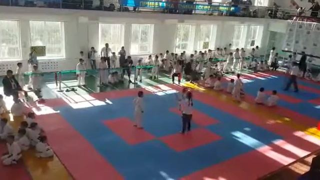 Открытый чемпионат Казахстан по каратэ до Шотокан г.Тараз. финал -25 муж. смотреть онлайн