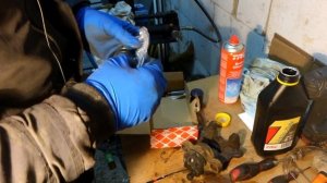 Mercedes W164 OM642 3.0 V6, Ремонт задних супортов + замена тормозов