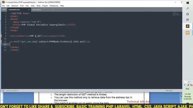 PHP $_GET SUPER GLOBAL VARIABLE | हिंदी | PHP GET |PART- 24 HINDI смотреть онлайн