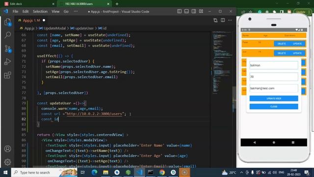 React Native tutorial #59 API Put Method | Update with rest API смотреть онлайн