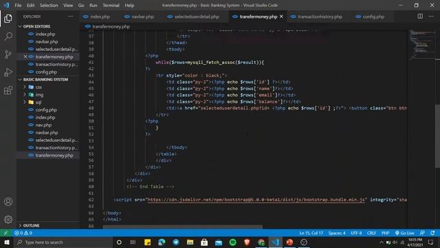 THE SPARKS FOUNDATION || BASIC BANKING SYSTEM || HTML , CSS , PHP ,MYSQL || STUTI LAD смотреть онлайн