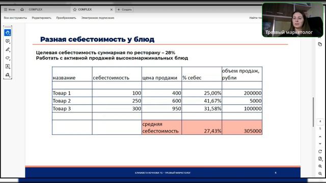"Как объем продаж влияет на себестоимость?" смотреть онлайн