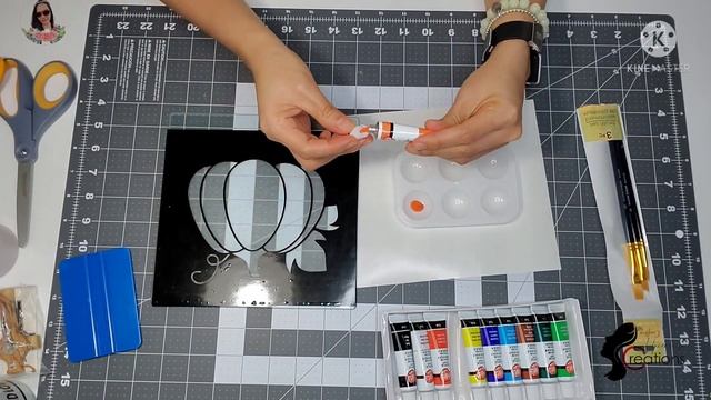 GLASS ETCHING WITH COLOR USING ACRYLIC PAINT (CHOPPING BOARD) ♡ UNICAHIJA CREATIONS ♡ смотреть онлайн